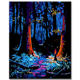 Painting by Numbers Abstract Fork in the Road